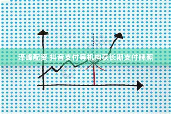 泽峰配资 抖音支付等机构获长期支付牌照